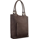 Premium Leather 16" Laptop Bucket Tote