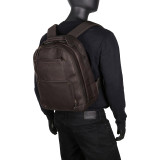 Premium Leather 15.6" Laptop Backpack
