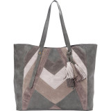 Patchwork Tote With Tassel