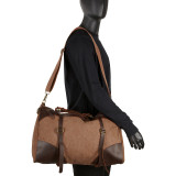 Canvas Weekend Duffle w/Leather Accent