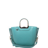 Tressa Croco-Embossed Shoulder Tote