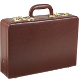 Expandable Executive Faux Leather Attache Case