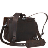16" Leather Briefcase Travel Bag