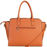 Double Top Handle Large Tote Bag with Removable Strap