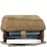 13" Leather MacBook Pro Briefcase Backpack