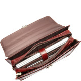 Luxurious Italian Leather Classic Briefcase