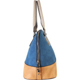Two-tone Shell Tote with Removable Straps