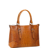 Carole Croc Embossed Leather Tote
