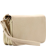 Facile Double Zipper Clutch