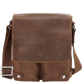 Full Grain Leather Messenger Laptop Bag