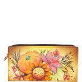 Hand Painted Leather Two Fold Wallet