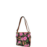 Canvas Triple Zip Crossbody