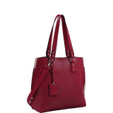 Lizzy Mazed Tote Bag with Removable Cosmetic Pouch