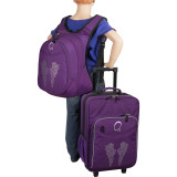 Kids Angel Wings Luggage and Backpack Set With Integrated Cooler