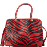 Brook Zebra Print Satchel