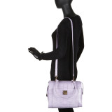 Essie Glossy Crocodile Pattern Satchel