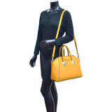 Faux Leather Weekender Satchel with Removable Strap
