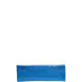 Wooden Handle Patent Leather Satchel