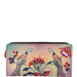 Hand Painted Leather Two Fold Wallet