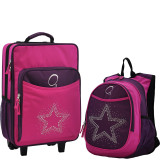 Kids Star Luggage and Backpack Set With Integrated Cooler