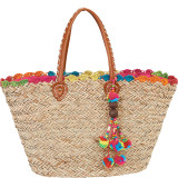 Natural Straw Handbag Tote