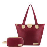 2 Piece Foldable Tote and Toiletry Bag Set