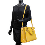 Patent Croco Embossed Faux Leather Chain Strap Satchel