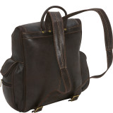 Distressed Leather Laptop Backpack