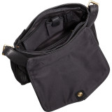 Woven Flap Leather Shoulder Bag