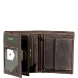Hunter Mens Tri-Fold Coin & ID Holder Wallet
