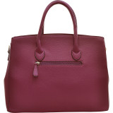 Faux Leather Padlock and Key Satchel