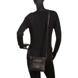 Soft Drum Dyed Leather 3 Zip Crossbody