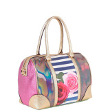 Ashton Rose Print Boston Bag