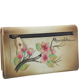 Hand Painted Three Fold Clutch