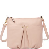 Pretty Pleats Smooth Leather Crossbody