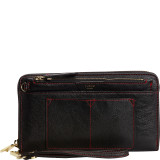 Feature Extra Large Zip Around RFID Blocking Wristlet Wallet