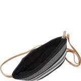 Paper Straw Multi Stripe Crossbody