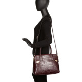Aria Croco Shoulder Bag