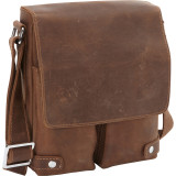 Full Grain Leather Messenger Laptop Bag