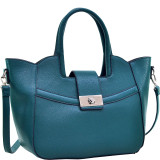 Fold-Over Winged Satchel with Shoulder Strap