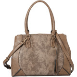 Sophia Two-Tone Snake Satchel