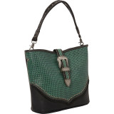 Basketweave Tooling Pattern Handbag
