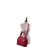 Caroline Croco Structured Satchel