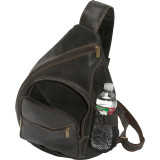 Distressed Leather Crossbody Bag