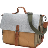 Tri-Color Messenger bag with Laptop Compartment