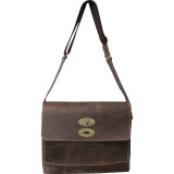 Burlington Distressed Brown Leather Briefcase