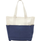 Color Block Canvas Tote