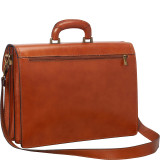 Italian Leather Computer Brief and Messenger Bag