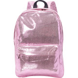 Shiny Glitter Metallic Vinyl Laptop Backpack