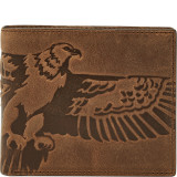 Eagle Large Coin Pocket Bifold and Keyfob Gift Set